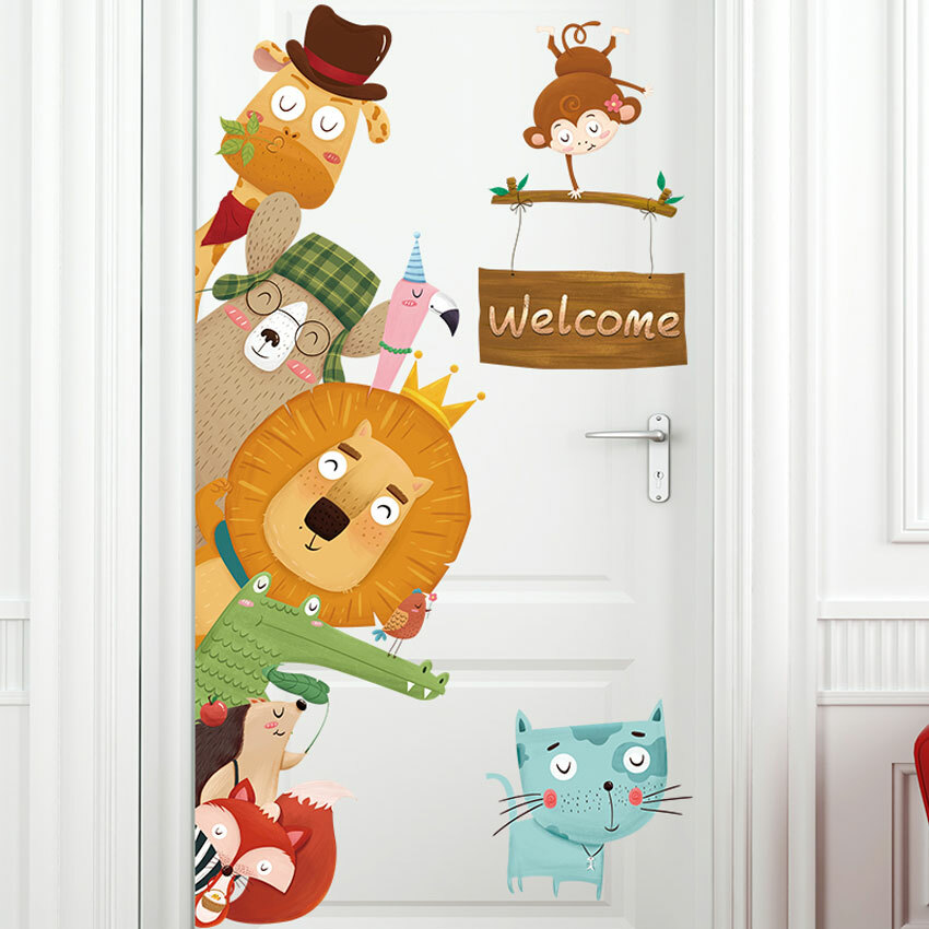 animal wall stickers for nursery